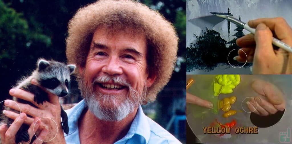 (Which Celebrities Grew Coke Nails? ) Bob Ross